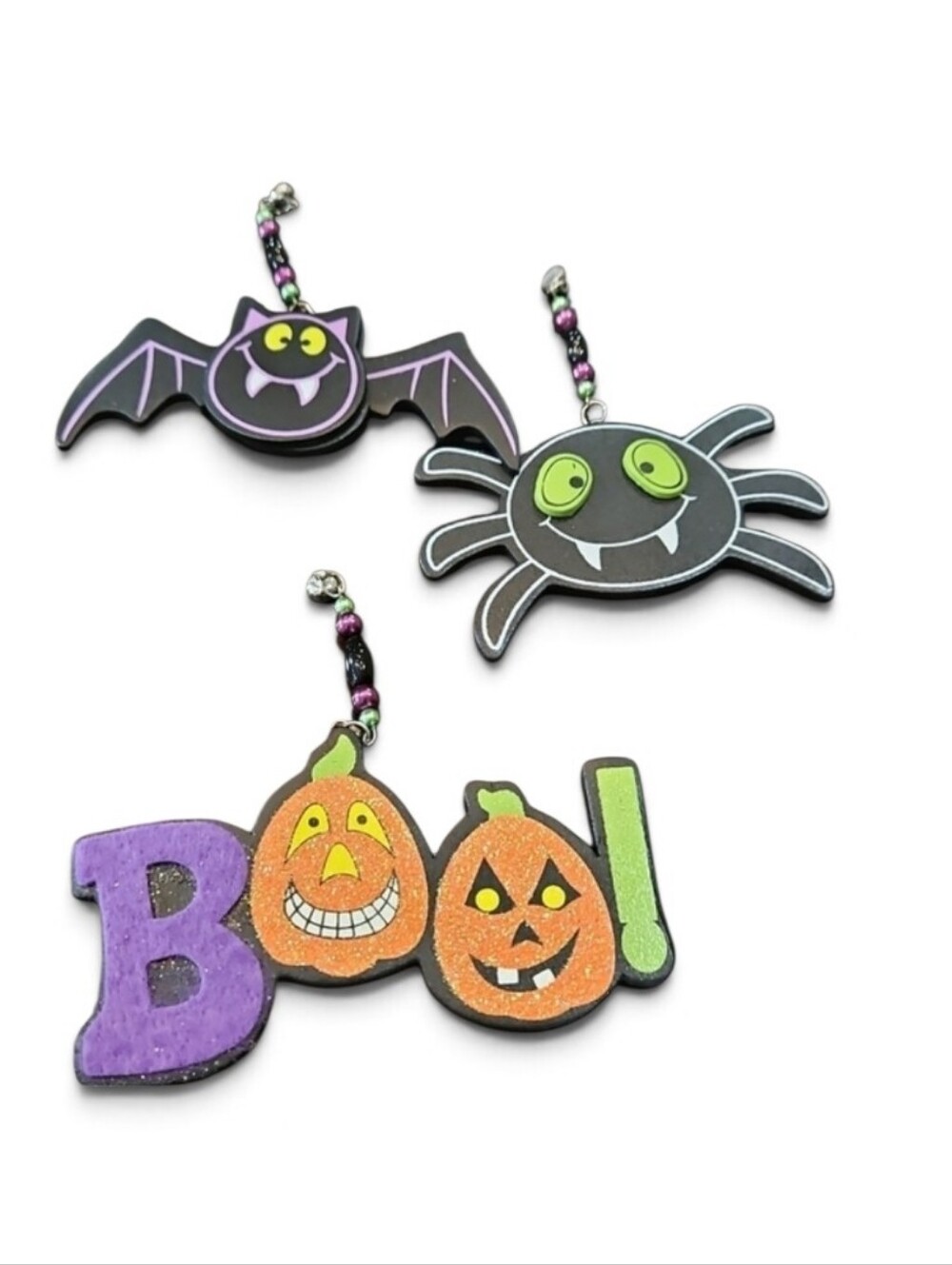 Halloween Hanging Magnet Set - Purple, Orange,‎ Green